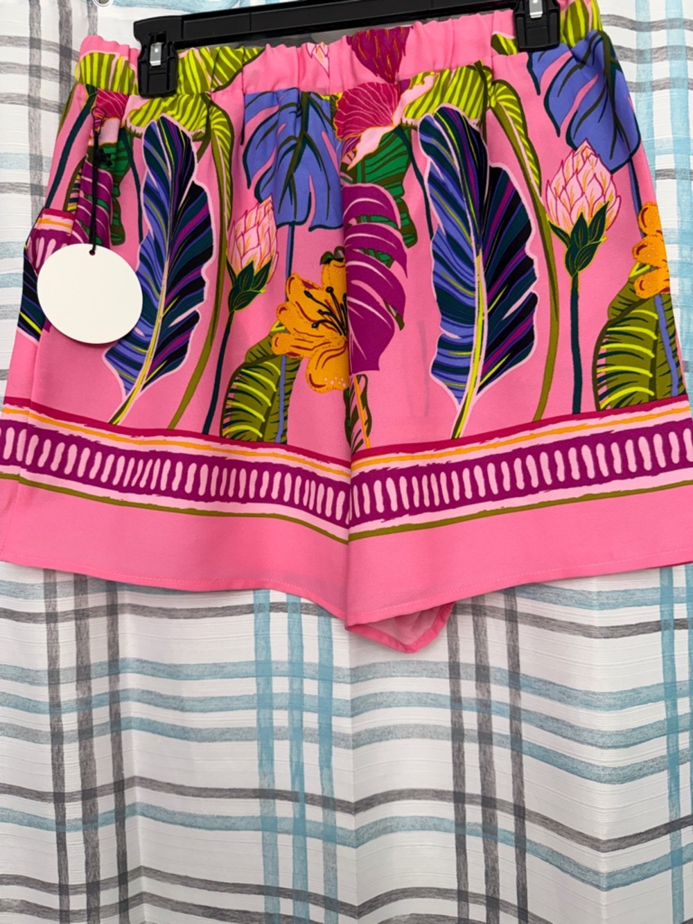Pink Tropical Print Short Set - Picture 6 of 7